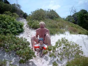 tobago cays chris en arjen zandglijden